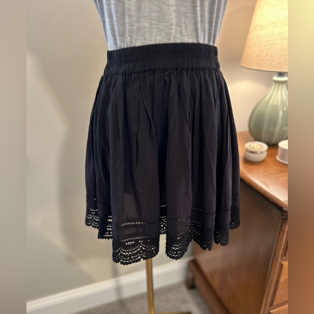 Aeropostale Black Cotton Mini Skirt